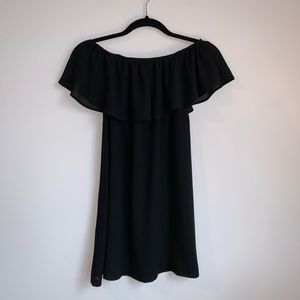 NWT PrettyLittleThing Black Bardot Dress